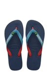 Havaianas Brazil Mix Flip Flop In Indigo Blue