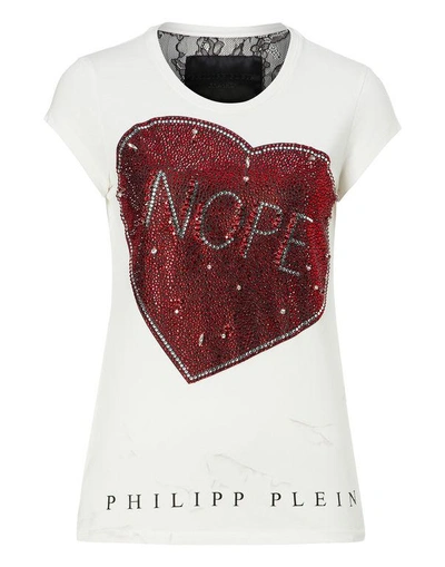 Philipp Plein T-shirt Round Neck Ss "nope"