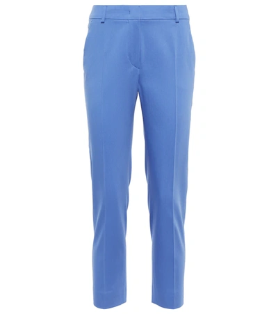 Max Mara Women's Folgore Cropped Skinny Trousers In Blue