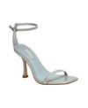 Nine West Women's Bridal Yess Ankle Strap Dress Sandals Women's Shoes In Silver Glitter