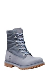 Timberland Authentic Waterproof Teddy Fleece Lined Winter Boot In Medium Blue Nubuck