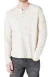 Lucky Brand Duofold Cotton Henley In Oatmeal