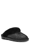 Ugg Genuine Shearling Slipper In Black/ Black