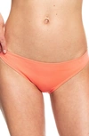 Roxy Sd Beach Classics Moderate Bikini Bottoms In Fusion Coral