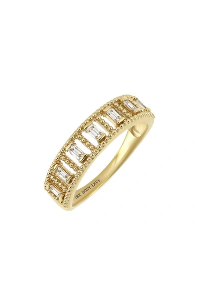 Bony Levy Mykonos Baguette Diamond Ring In 18k Yellow Gold
