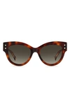 Carolina Herrera 54mm Cat Eye Sunglasses In Havana 2 / Brown Gradient