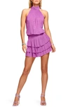 Ramy Brook Hudson Sleeveless Minidress In Petunia
