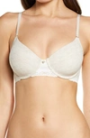 Natori Bliss Perfection Underwire Contour Bra In Heather Marble Print