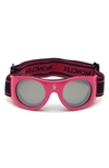 Moncler City 55mm Goggles In Pink / Other / Smoke Mirror