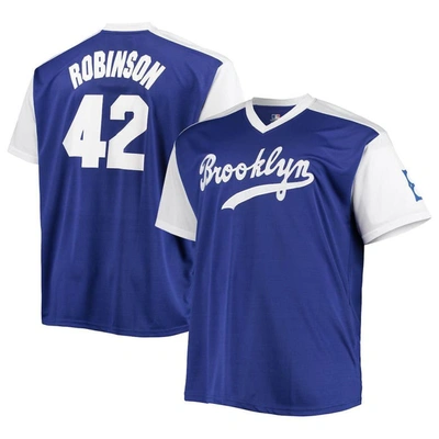 Profile Jackie Robinson Royal/white Brooklyn Dodgers Cooperstown Collection Replica Player Jersey