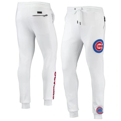 Pro Standard White Chicago Cubs Team Logo Jogger Pants