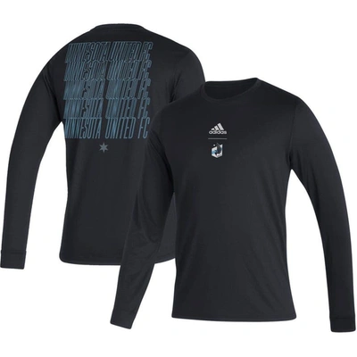 Adidas Originals Adidas Black Minnesota United Fc Club Long Sleeve T-shirt