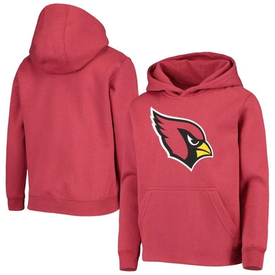 Outerstuff Kids' Youth Cardinal Arizona Cardinals Primary Team Logo Pullover Hoodie