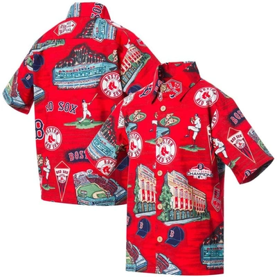Reyn Spooner Kids' Youth  Red Boston Red Sox Scenic Button-up Shirt