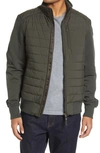 Parajumpers Elliot Water Repellent Mixed Media Puffer Jacket In Sycamore