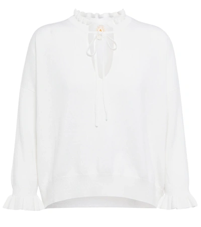 Jardin Des Orangers Wool And Cashmere Sweater In White