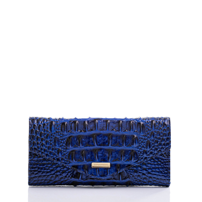 Brahmin Veronica Melbourne Croc Embossed Leather Envelope Wallet In 