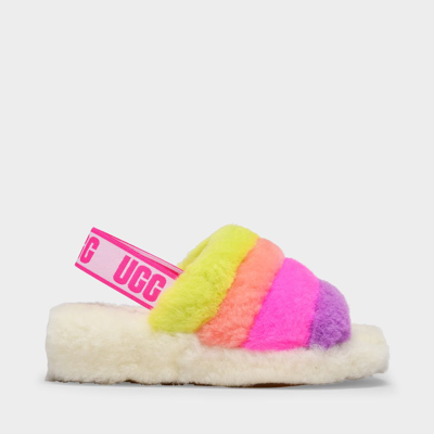 Ugg Sandalen Fluff Yeah Aus Shearling Bunt In Multicoloured