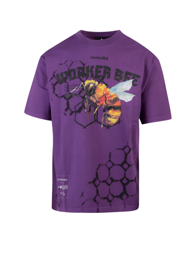 Mauna Kea Shibori Hive Cotton T-shirt In Purple