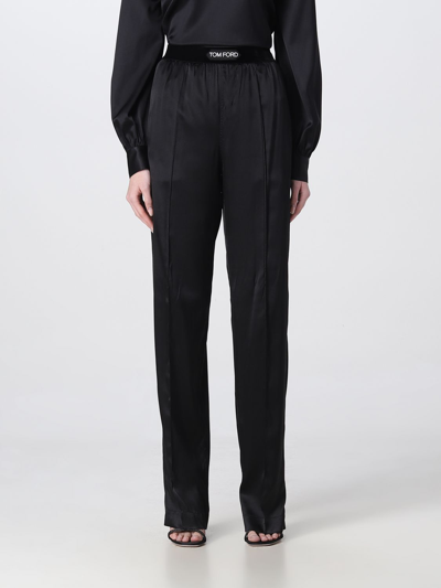 Tom Ford Trousers Black In Black