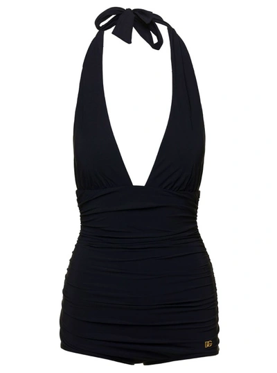 Dolce & Gabbana One-piece Swimsuits In Black