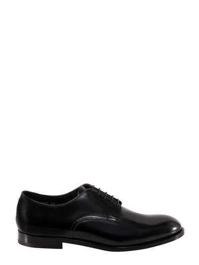 Doucal's Horse Lace Up Shoe In Black