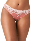 Wacoal Embrace Lace Bikini Underwear 64391 In Faded Rose,white