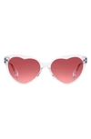 Kate Spade Velmas 57mm Cat Eye Sunglasses In Crystal