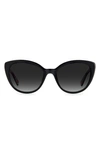 Kate Spade Amberlees 55mm Gradient Eat Eye Sunglasses In Black