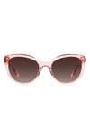 Kate Spade Amberlees 55mm Gradient Eat Eye Sunglasses In Pink / Brown Gradient