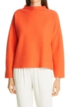 Eileen Fisher Boiled Wool Box Top In Marmaladednu