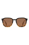Rag & Bone 52mm Square Sunglasses In Black Shaded Havana