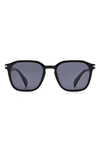 Rag & Bone 52mm Square Sunglasses In Black/blue