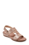 Easy Spirit Hazel Beaded T-strap Sandal In Sterling Pink/ Pretty Pink