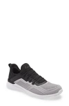Apl Athletic Propulsion Labs Techloom Tracer Knit Training Shoe In Cement / Black / White