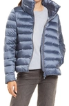 Save The Duck Elsie Waterproof Puffer Coat In Steel Blue