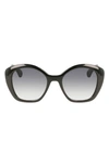 Lanvin Babe 54mm Butterfly Sunglasses In Black