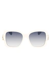 Lanvin Women's Mother & Child 53mm Square Sunglasses In White