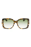 Lanvin Mother & Child 53mm Square Sunglasses In Tiger