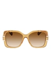 Lanvin Women's Mother & Child 53mm Square Sunglasses In Caramel