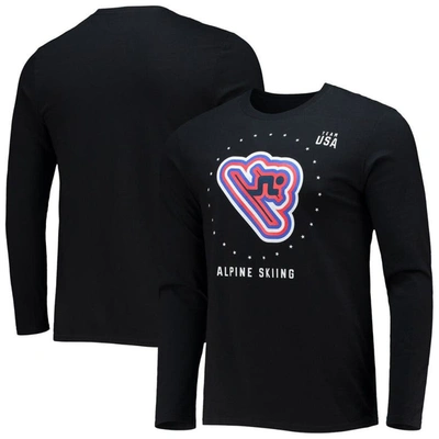 Fanatics Branded Black Team Usa Alpine Skiing Long Sleeve T-shirt