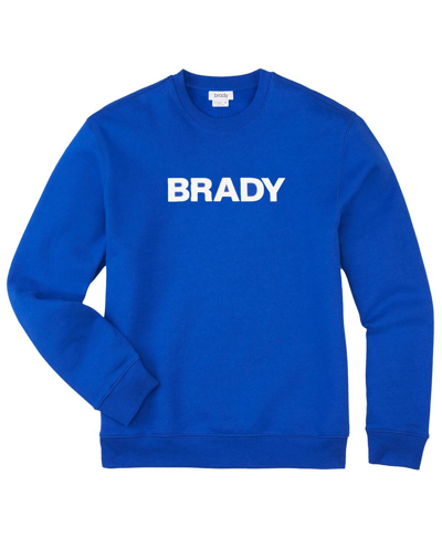 Brady Men's   Blue Wordmark Pullover Sweatshirt