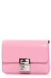 Givenchy Mini 4g Leather Crossbody Bag In Baby Pink