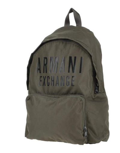 Armani Exchange Backpacks In Dark Green