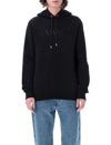 Lanvin Embroidered-logo Drawstring Hoodie In Black