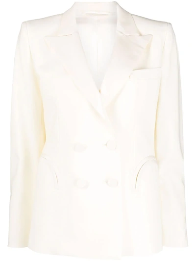 Blazé Milano Peak-lapels Double-breasted Blazer In Neutrals