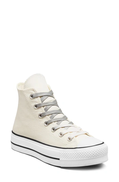 Converse Chuck Taylor® All Star® Lift High Top Platform Sneaker In Egret/sage/white