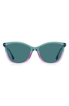 Isabel Marant Gradient Round Sunglasses In Teal Blue