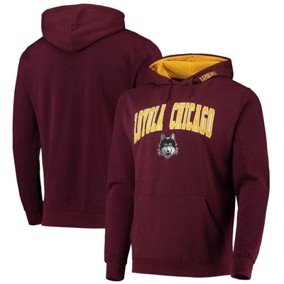 Colosseum Maroon Loyola Chicago Ramblers Isle Pullover Hoodie