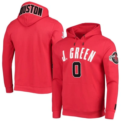 Pro Standard Jalen Green Red Houston Rockets Team Player Pullover Hoodie